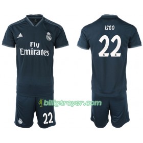 Billige Fotballdrakter Real Madrid ISCO 22 Barn Bortedraktsett 2018/19 Kortermet
